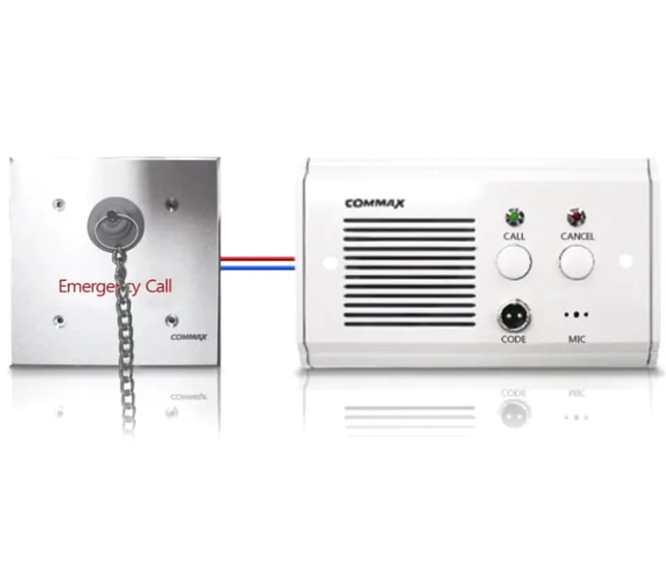 COMMAX ES420 - Botón de emergencia con cadena para sistema de llamado  2