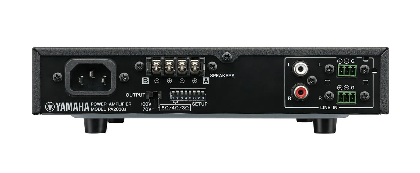Amplificador / 2 Canales / 30W x 2CH / 70V-100V / Clase D / HPF-LPF Aj 2