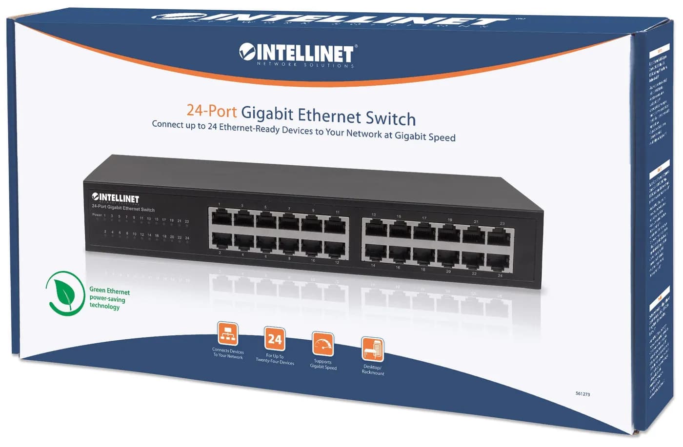 Intellinet 561273 dispositivo de redes Gigabit Ethernet (10/100/1000)  6