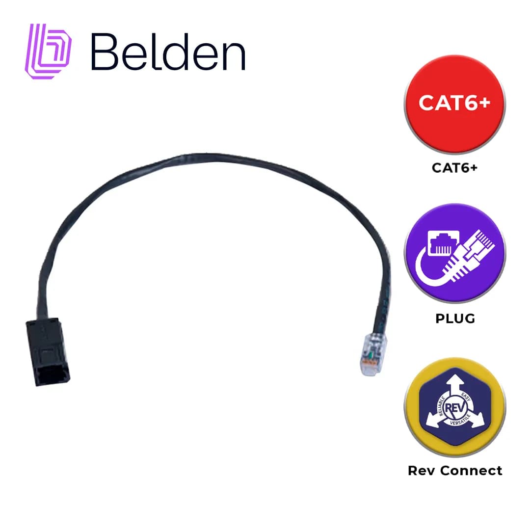 FLEXPLUG UTP REVCONNECT CAT6+ BELDEN RV6FFPUBK18-S1 / NEGRO 2