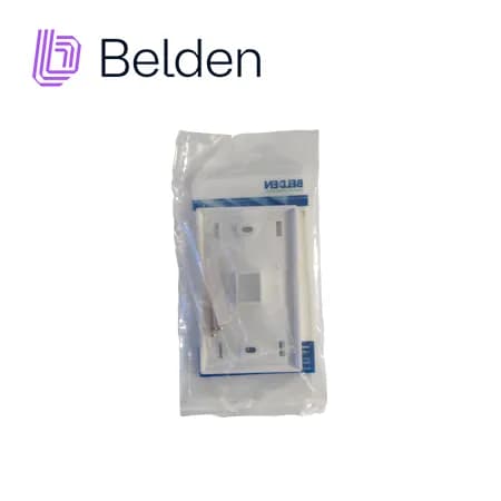 PLACA DE PARED (FACEPLATE) BELDEN AX102660 / INTERIOR / BLANCO /1 PUER 3