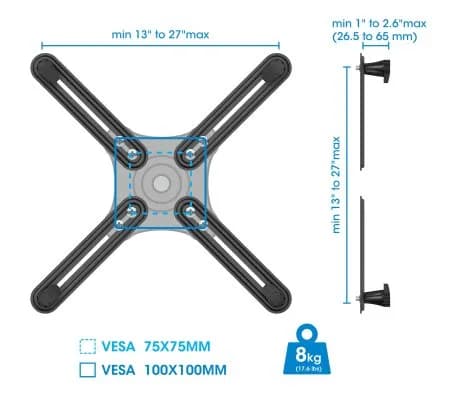 Manhattan Kit adaptador de montaje para monitores no VESA 4