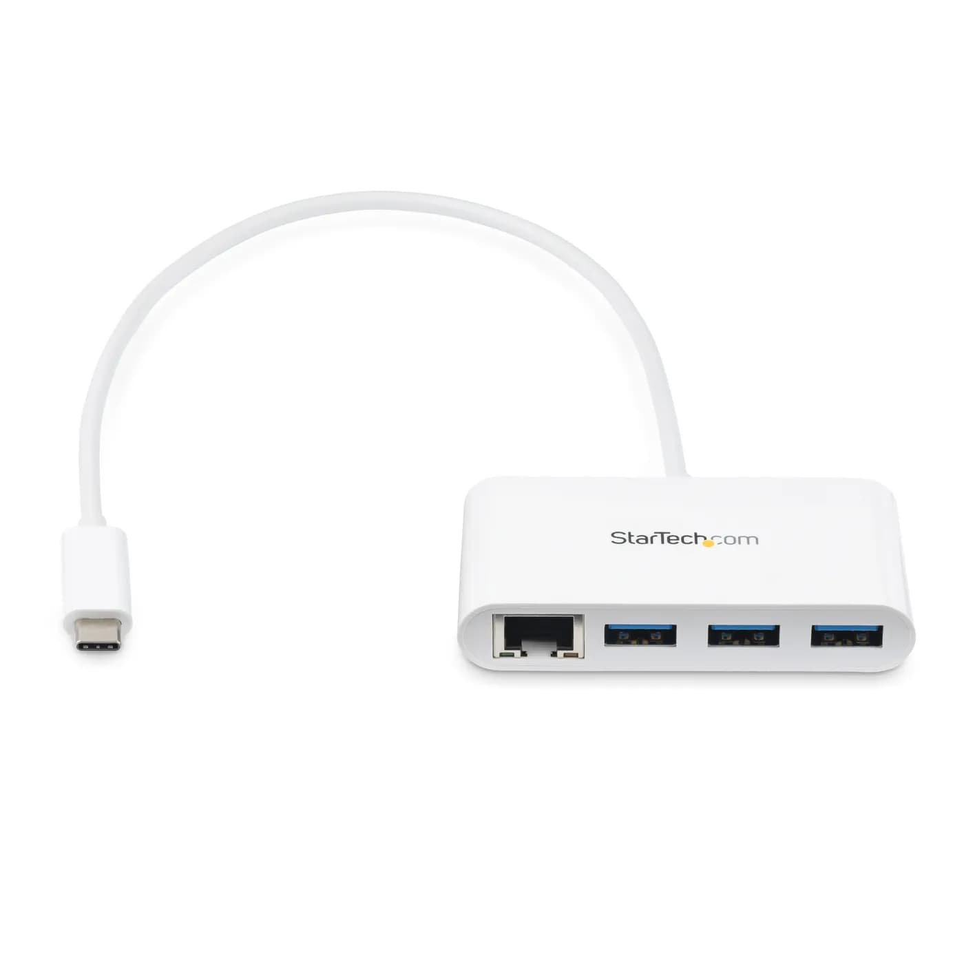 StarTech.com Concentrador USB 3.0 (5Gbps) de 3 Puertos con USB-C y Eth 2