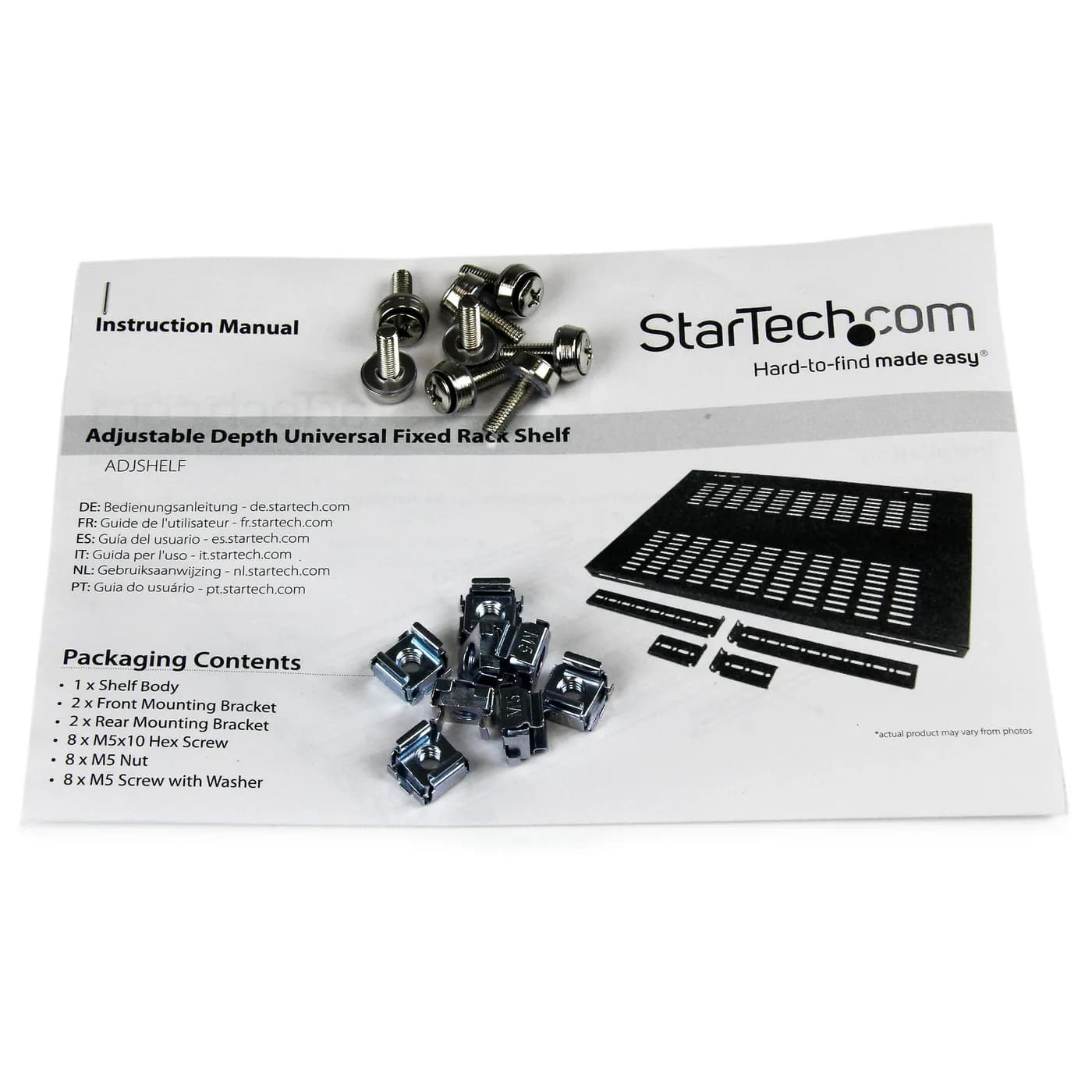 StarTech.com Estante Charola Bandeja para Gabinetes y Racks de Servido 4