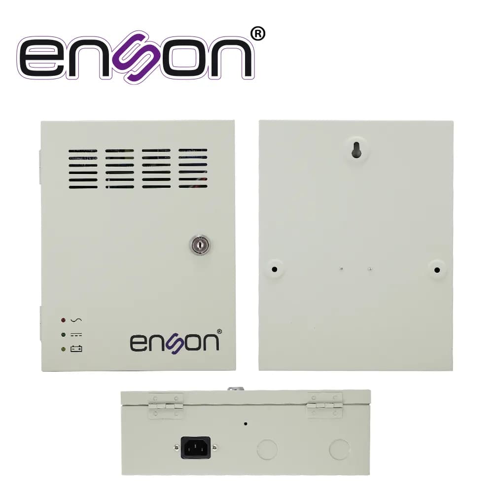 FUENTE DE PODER TIPO CAJA ENSON PSB10A-1209BACKUP 12VDC 10AMP 9 CANALE 3