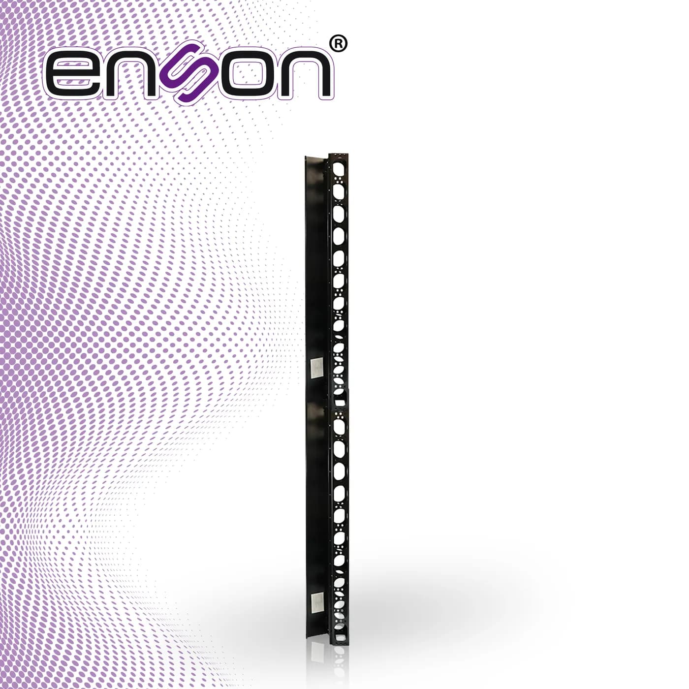 ORGANIZADOR VERTICAL ENSON ENS-VM25U PARA RACK DE 25UR CON VENTANAS DE 7