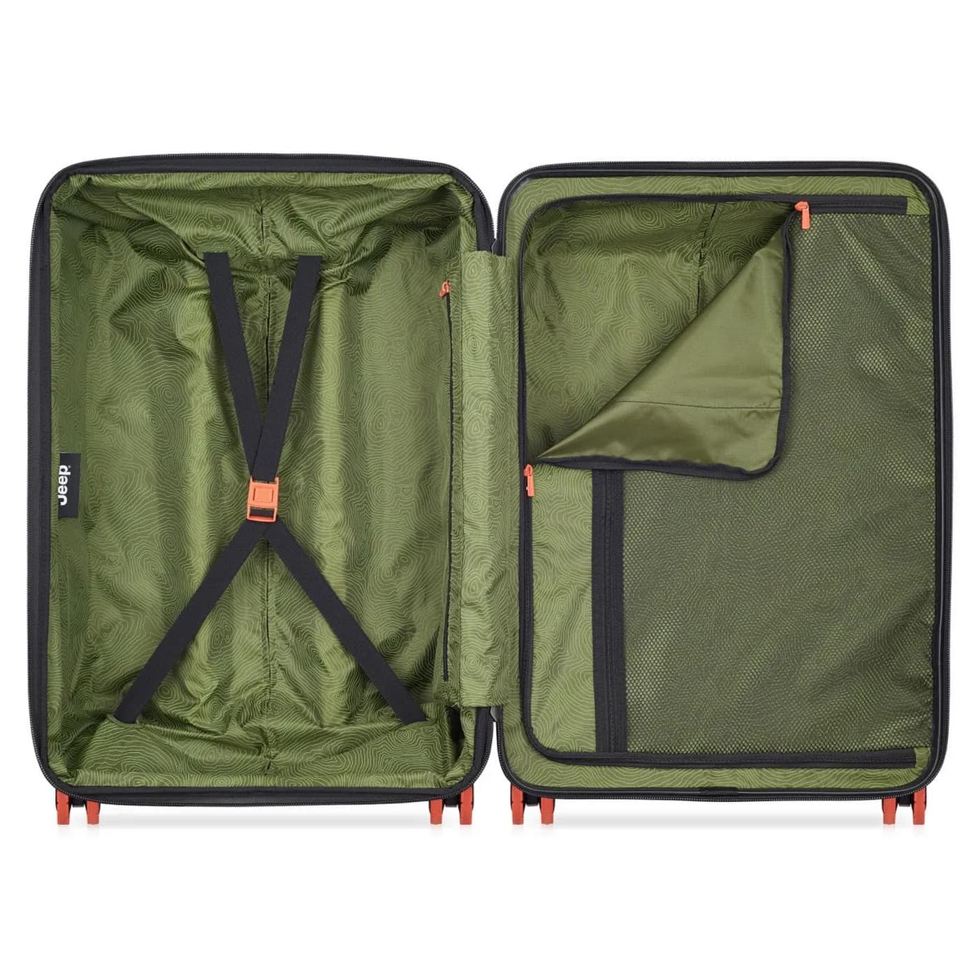 JEEP SET MALETAS RIGIDAS 20, 24 Y 28 IN VERDE 5
