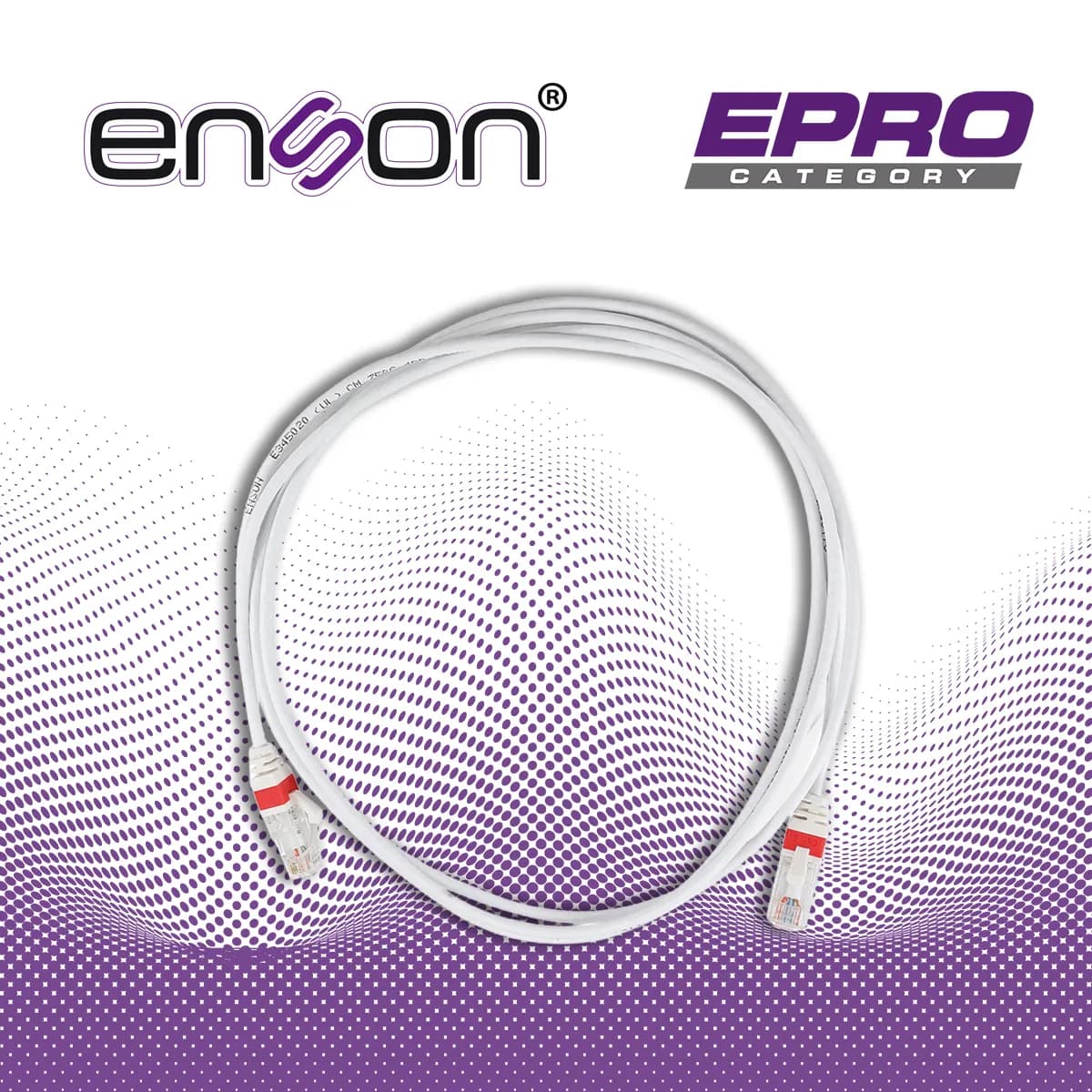 PATCHCORD UTP CAT6A ENSON P6A021WH FORRO PVC BLANCO 4 PARES CALIBRE CO 2