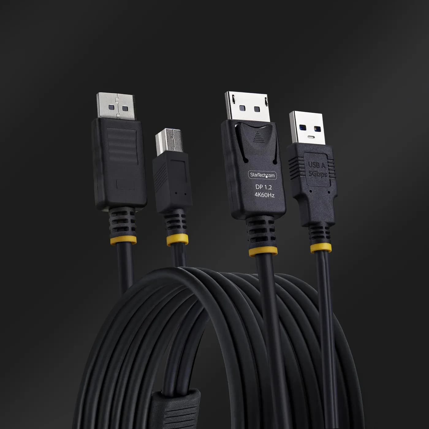 StarTech.com Cable KVM DisplayPort y USB 3.0 5Gbps de 1.8m - 4K 60Hz - 5