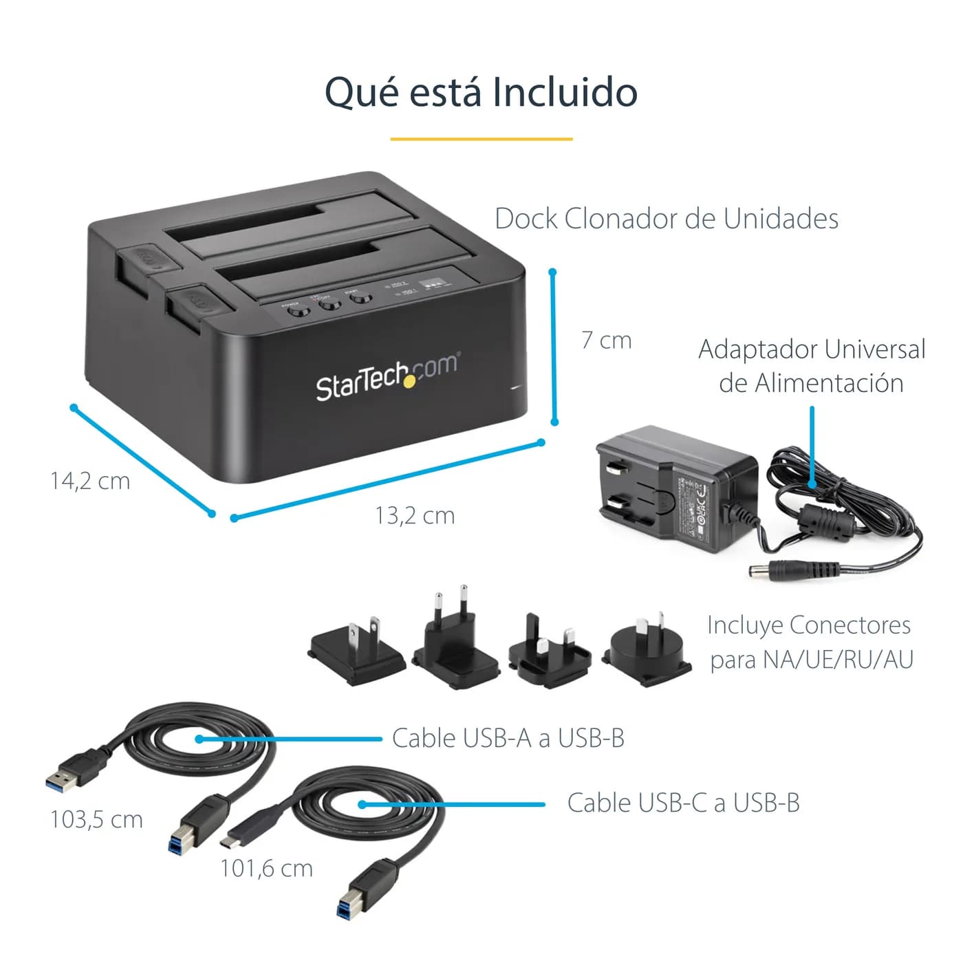 StarTech.com Duplicador Clonador Autónomo de Discos Duros o SSD SATA - 12