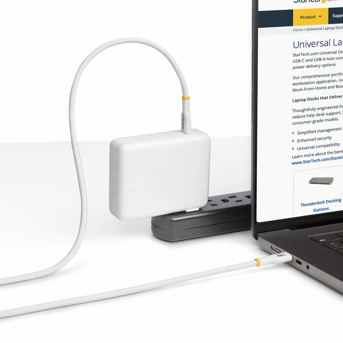 StarTech.com Cable de Carga para Portáti USB-C de 4m - Cable USB Tipo  6