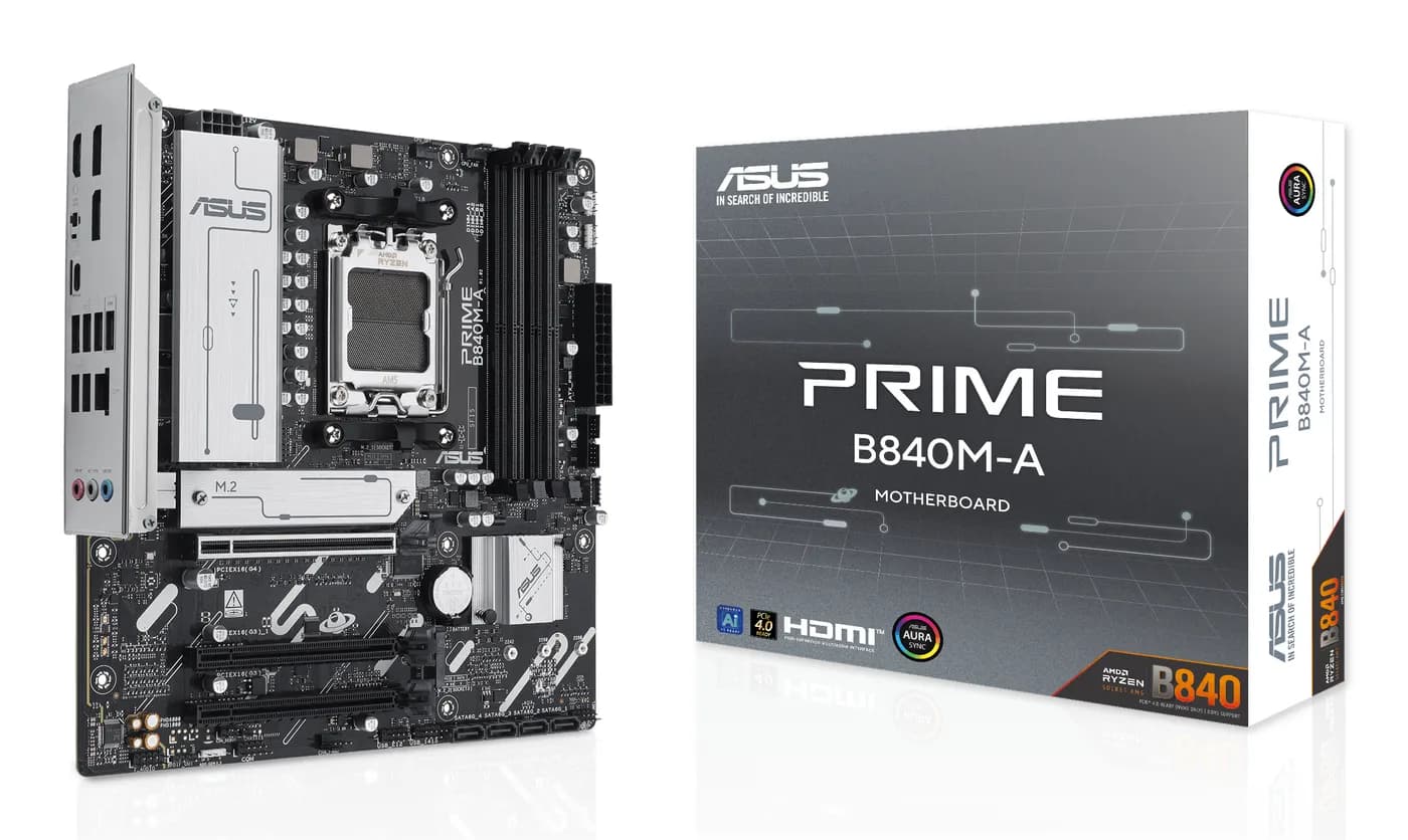 ASUS PRIME B840M-A placa base AMD B840 Enchufe AM5 Micro ATX 9