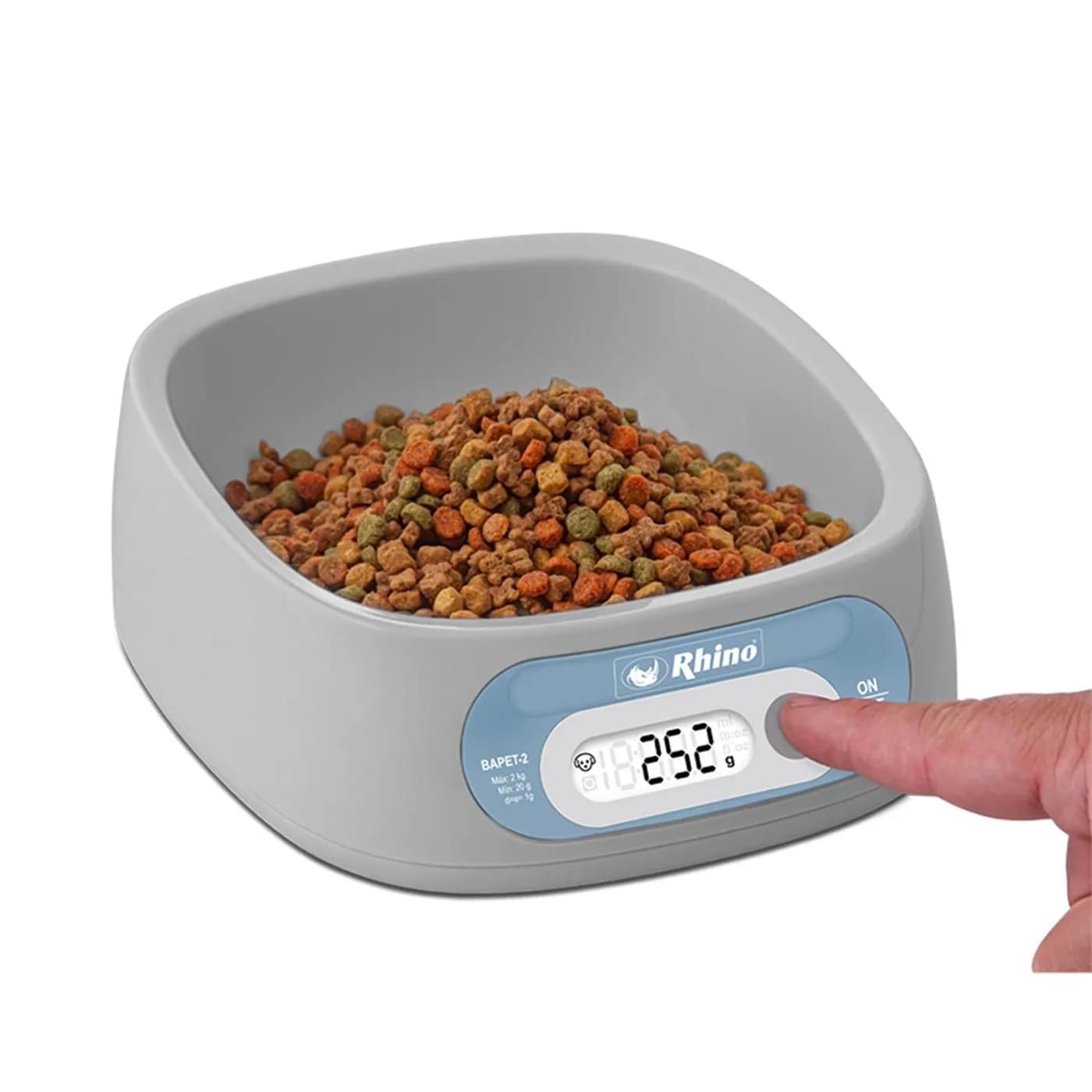 RHINO BASCULA TAZON DIGITAL PARA MASCOTAS 2KG/1GR  BAPET-2 2