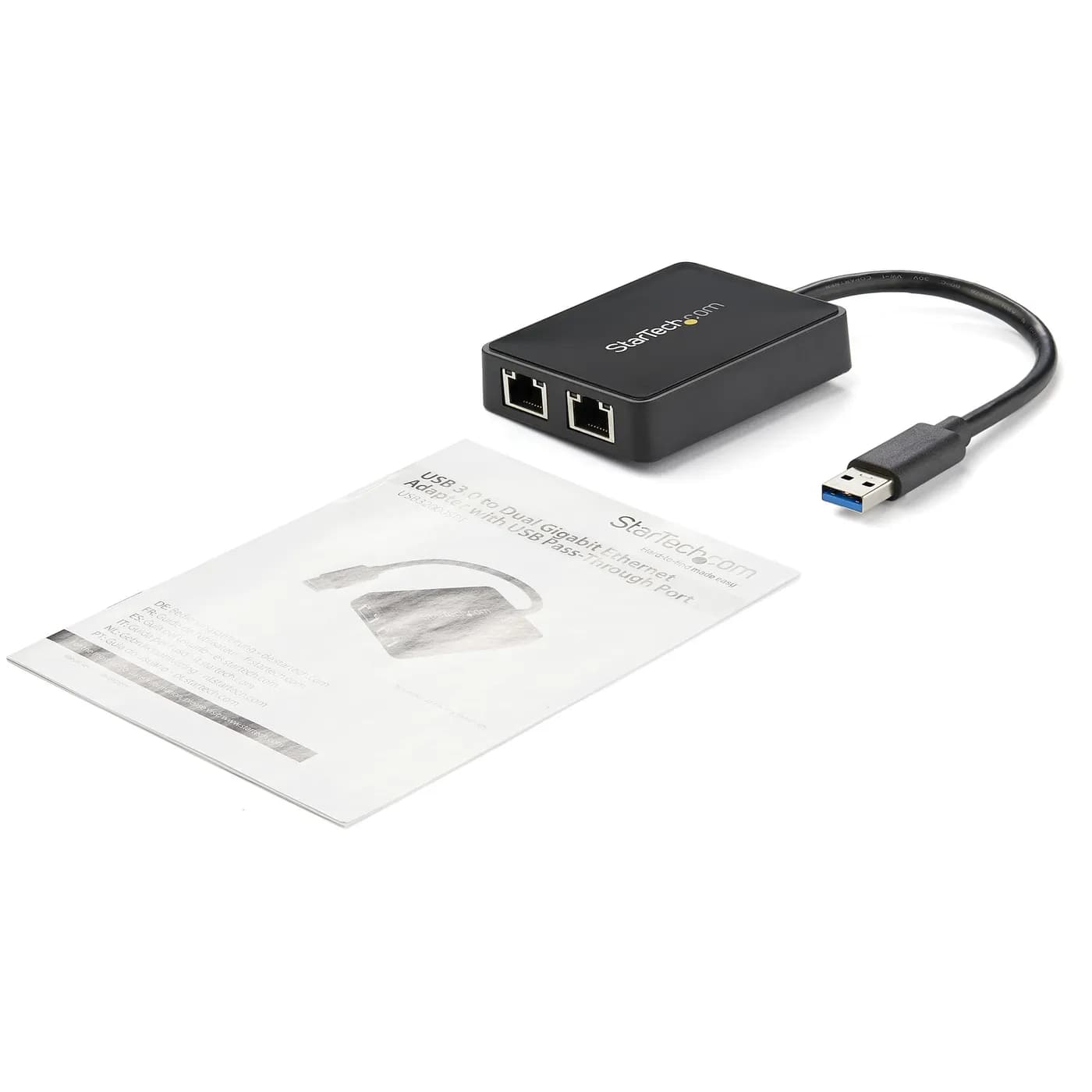 StarTech.com Adaptador Tarjeta de Red NIC Externa USB 3.0 2 Puertos Gi 6