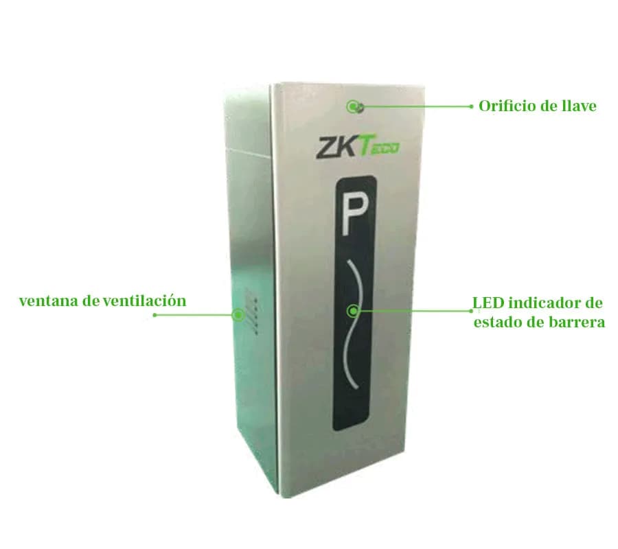 ZKTECO CMP200L - Barrera Vehicular Izquierda / Brazo Telescópico de 2. 2