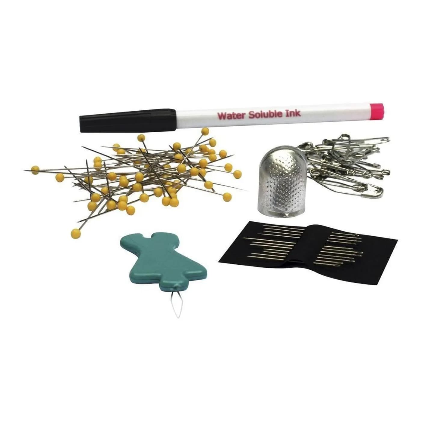 SINGER QUILTING 1 TABLA, 2 REGLAS, SEGUROS, AGUJAS, DEDAL, ESTUCHE 4