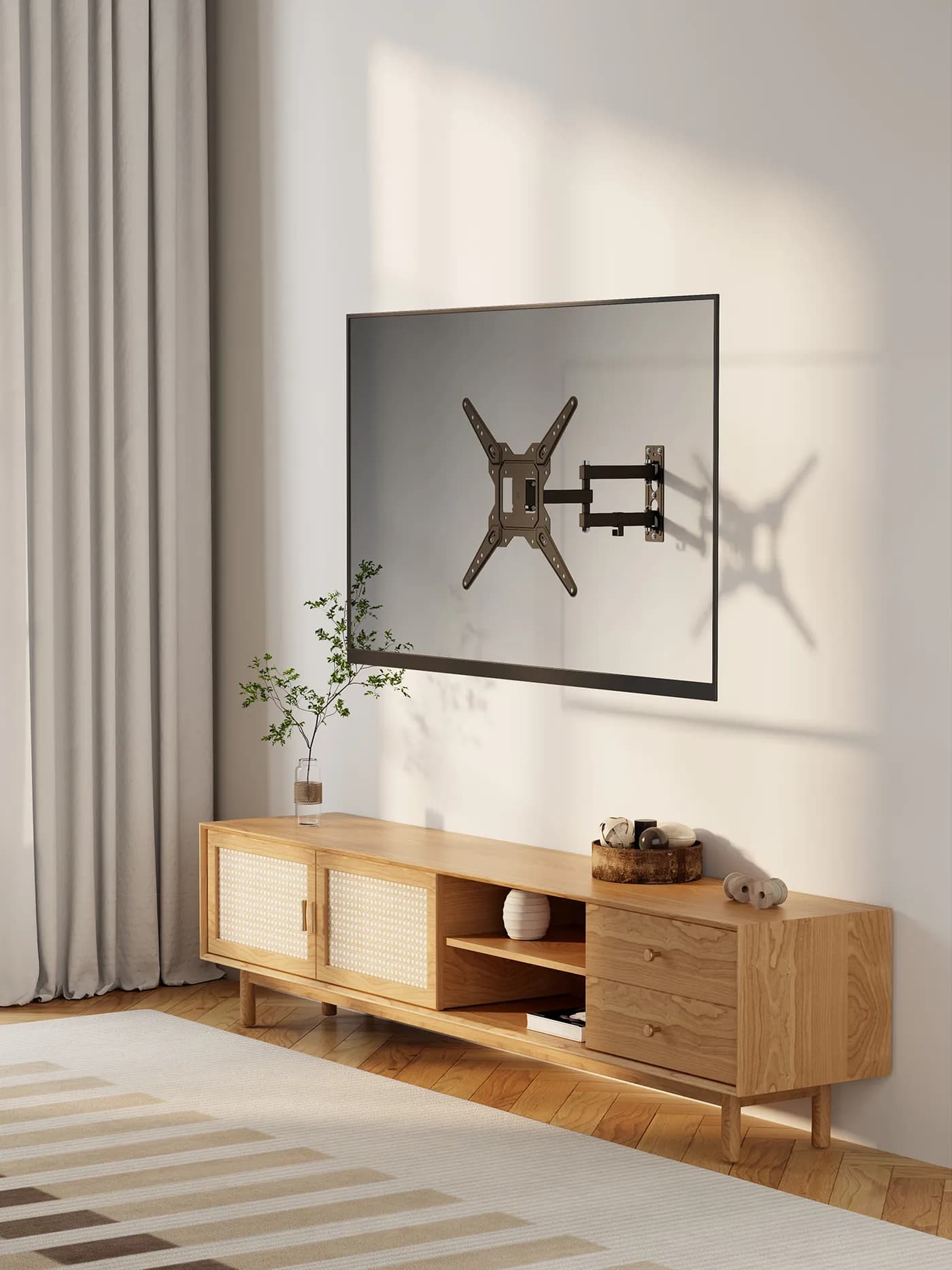 Manhattan Soporte con brazo articulado para pantalla de 23" a 55". Sop 4