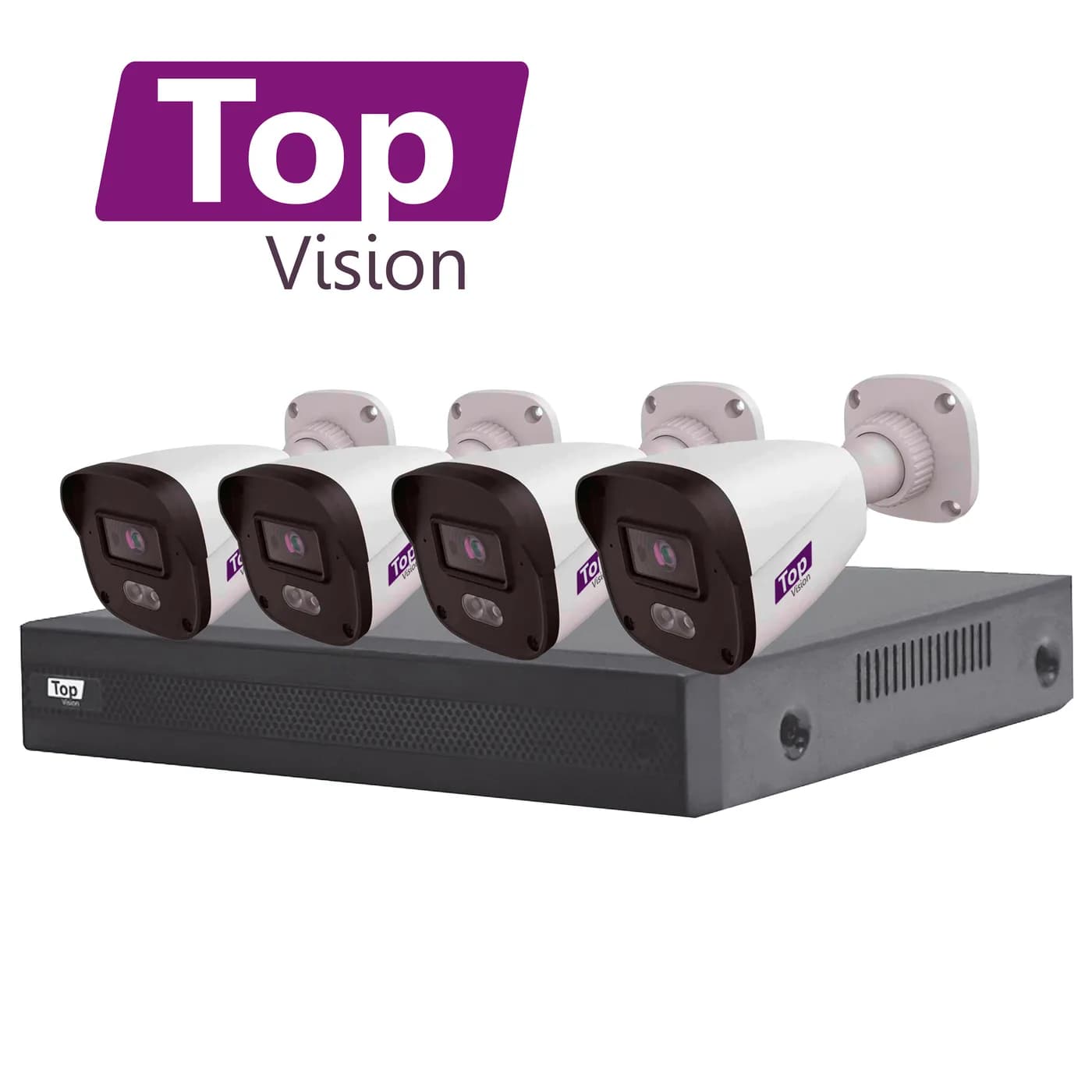 KIT 4X4 TOP24ADLKIT TOPVISION INCLUYE 1 DVR XVR-204AI 4CH 1080 LITE AU 2