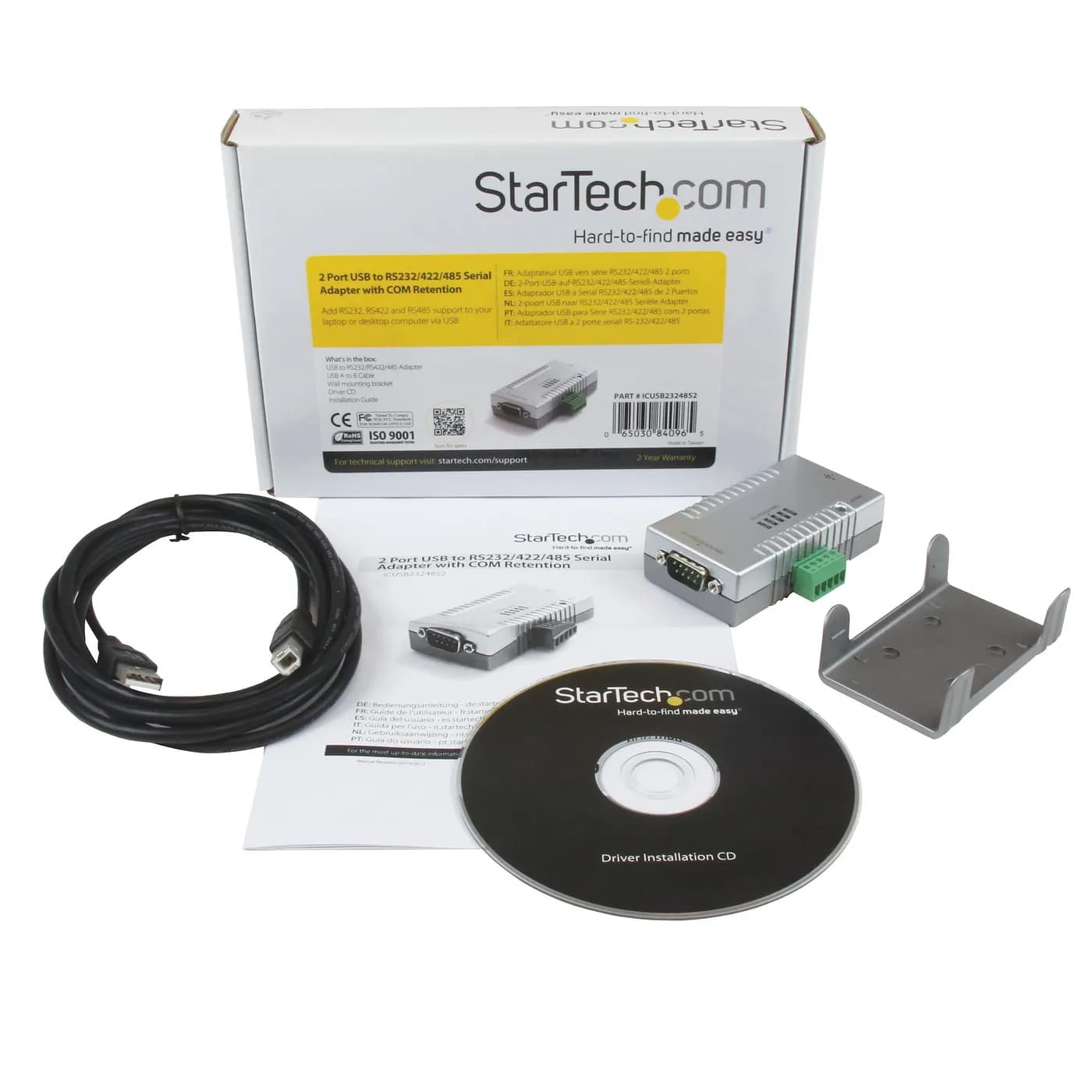 StarTech.com Adaptador USB a 2 puertos Serial RS232 RS422 RS485 con re 3
