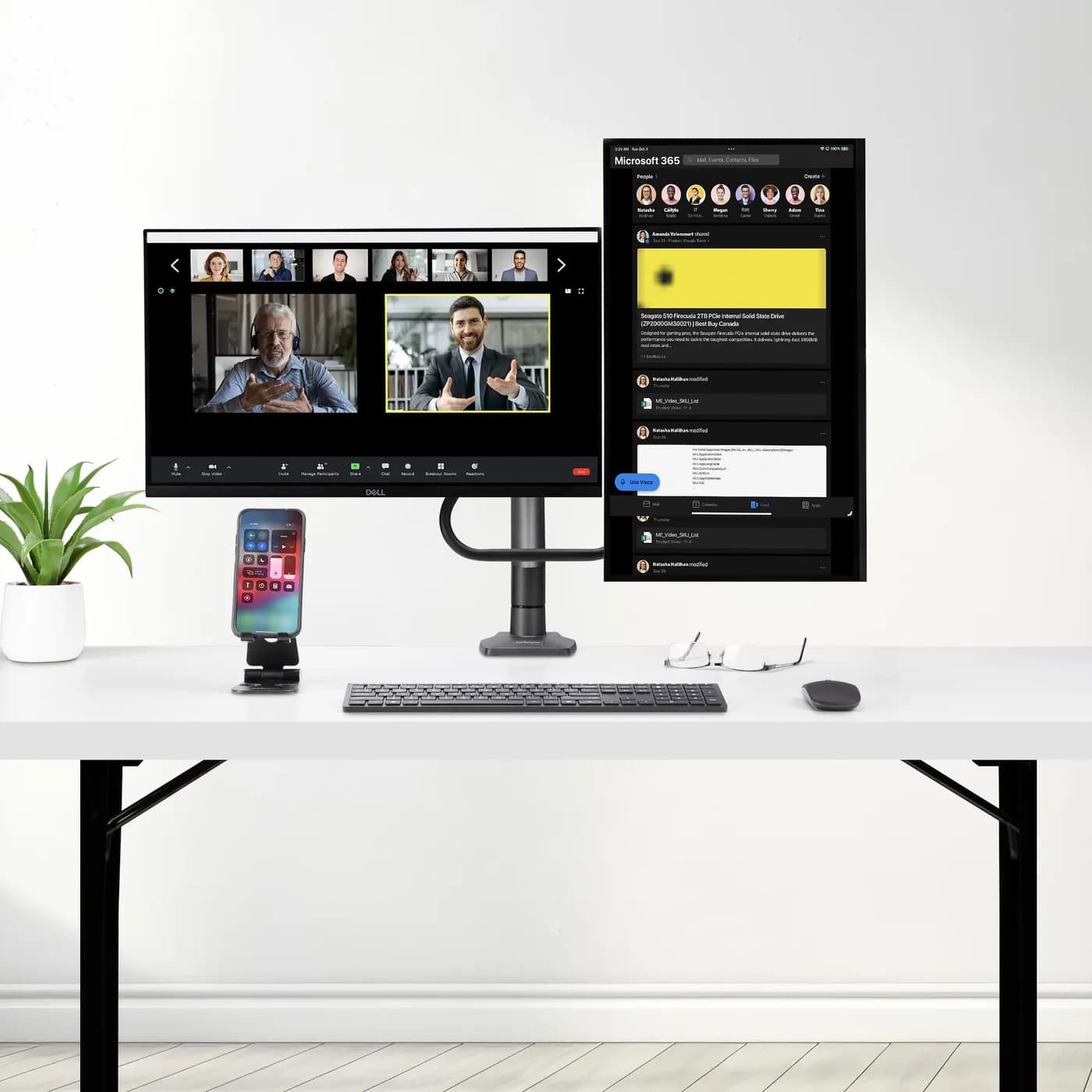 StarTech.com H2M1AS2-MONITOR-ARM soporte para pantalla plana 68.6 cm ( 10