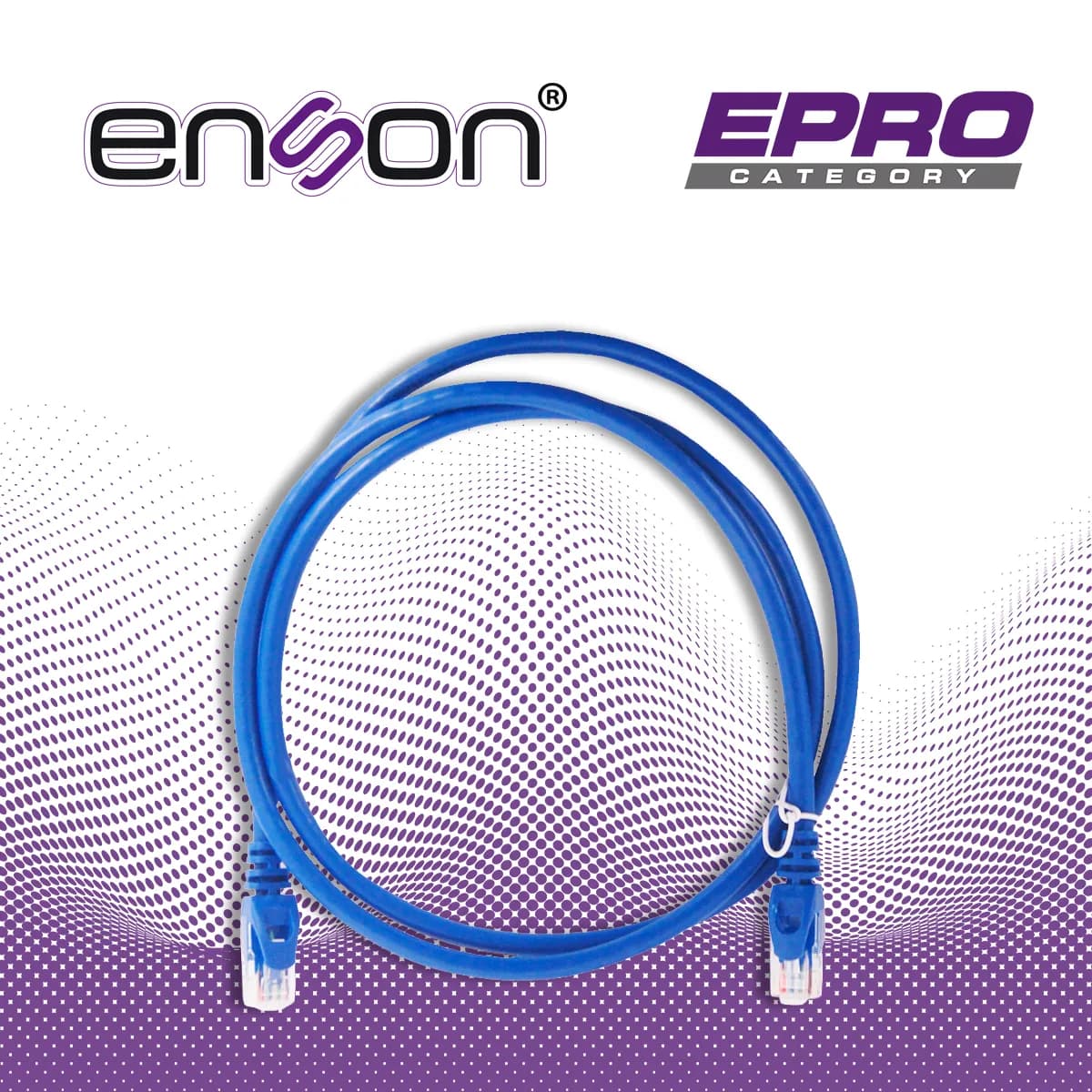 PATCHCORD UTP ENSON P6012L CAT6 120CM AZUL SERIE EPRO 100-II 100 POR C 4