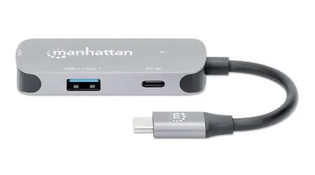 Manhattan Docking Station USB-C a HDMI, 3 en 1 con suministro de energ 7