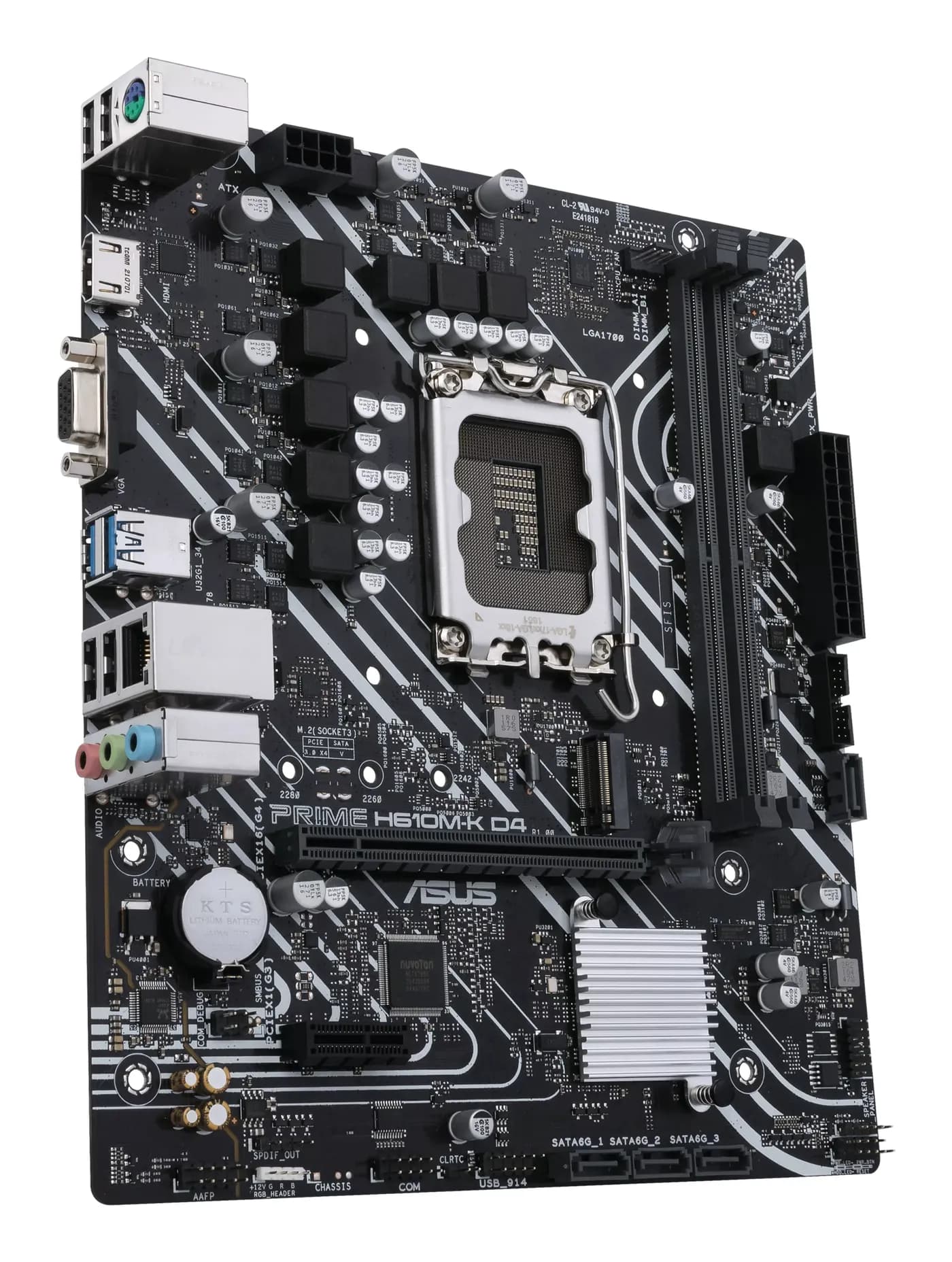 ASUS PRIME H610M-K D4 Intel H610 LGA 1700 Micro ATX 4