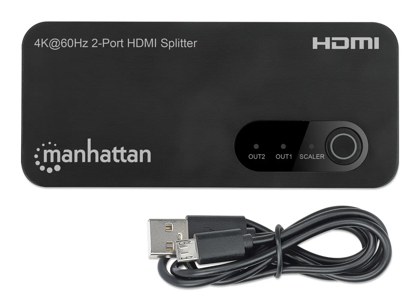 Manhattan 207614 divisor de vídeo HDMI 2x HDMI 8