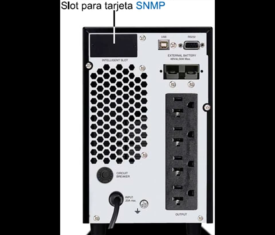 CDP UPO11-2 - UPS ONLINE de 2000VA / 1800W / 4 Terminales de salida /  3
