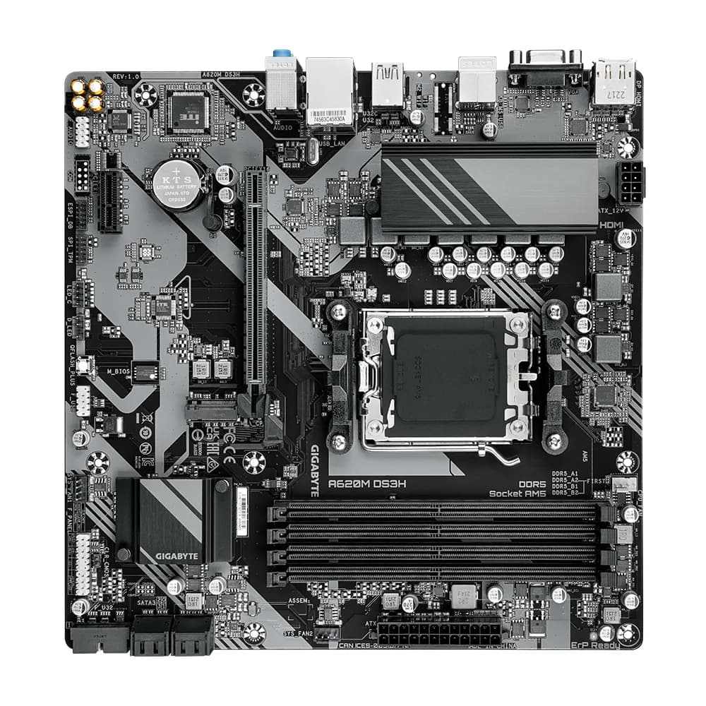 GIGABYTE A620M DS3H placa base AMD A620 Enchufe AM5 Micro ATX 4