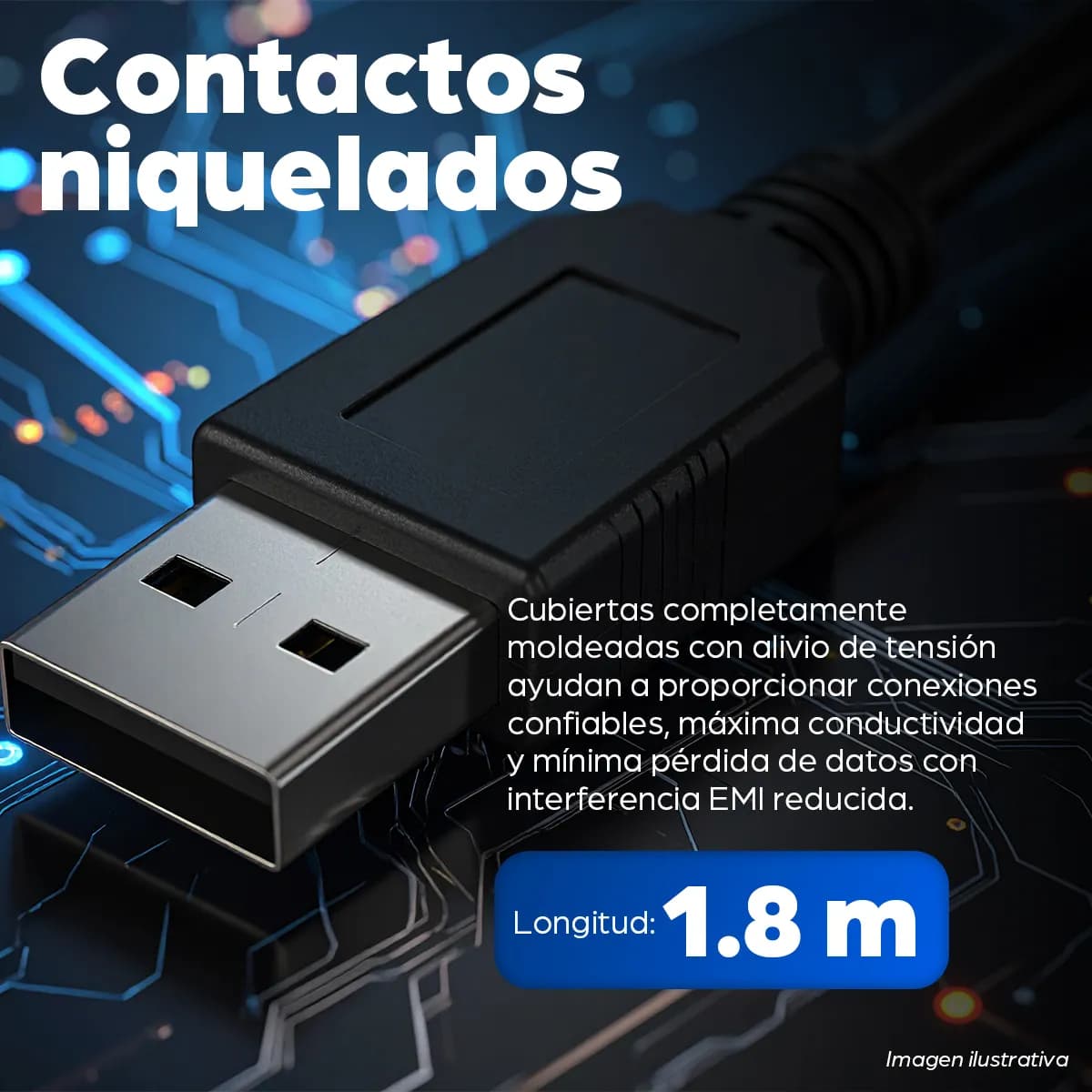 Manhattan 342650 cable USB USB 1.1 1.8 m USB A USB B Negro 4