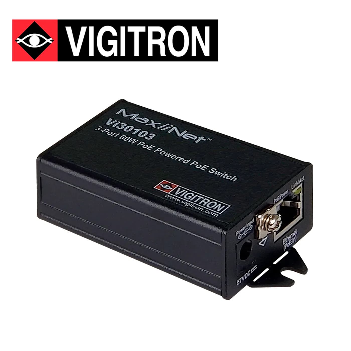 SWITCH POE NO ADMINISTRABLE VIGITRON VI30103 / 3 PUERTOS 10M/100M / 2  2