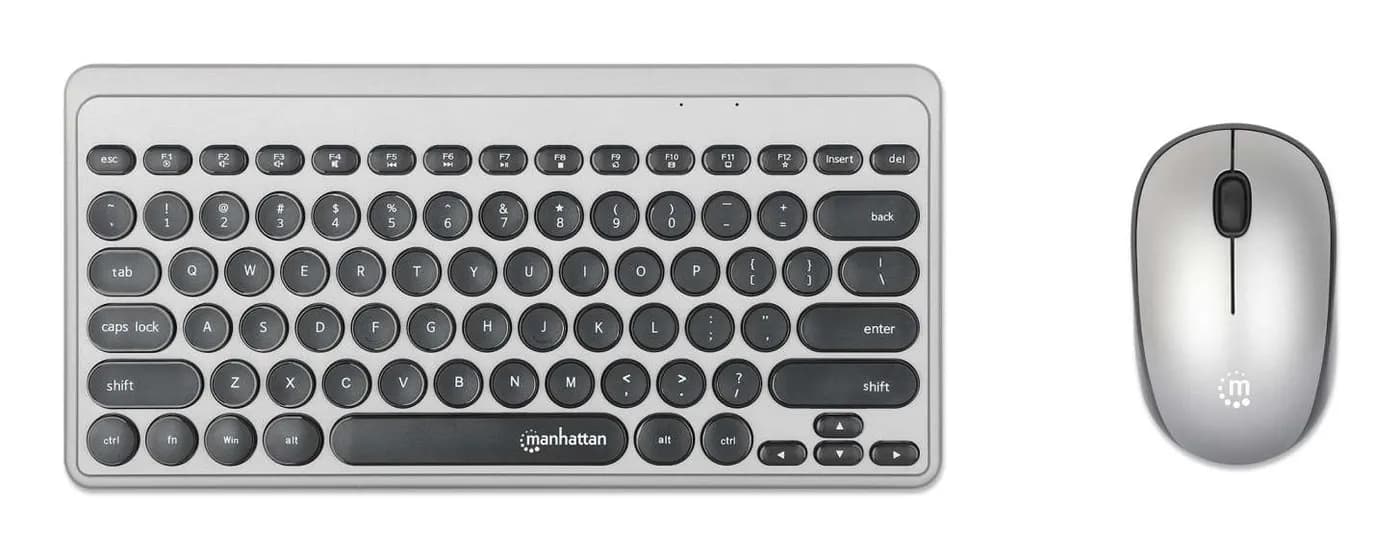 Manhattan Un solo receptor USB-A Nano para ambos, teclado inalámbrico  6