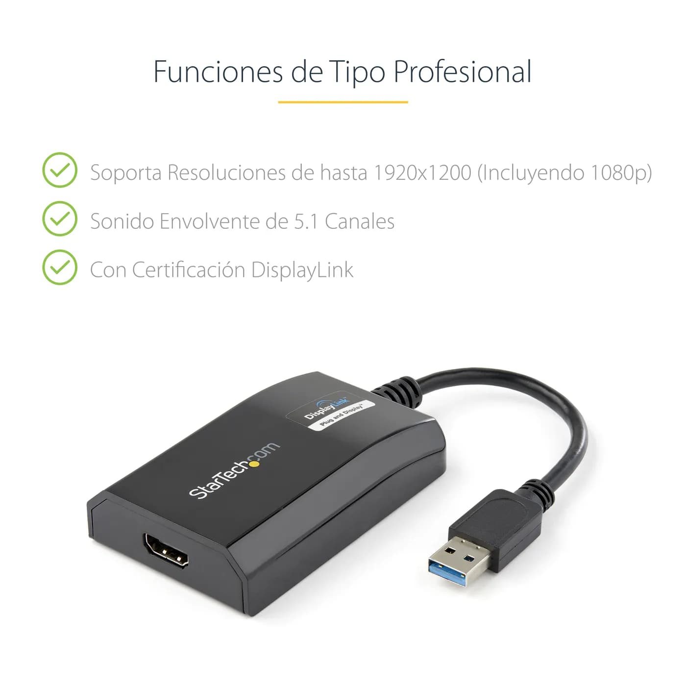 StarTech.com Adaptador Gráfico Externo Multi Monitor USB 3.0 a HDMI HD 9