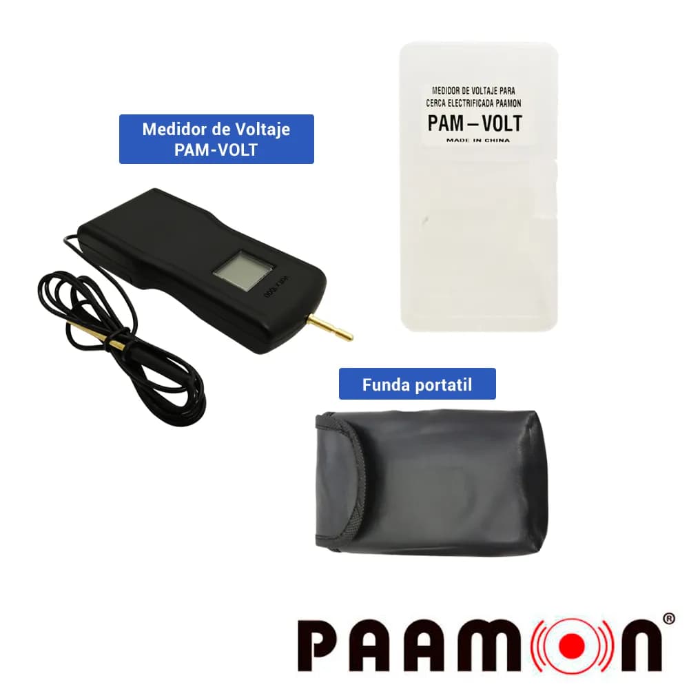 MEDIDOR DE VOLTAJE PARA CERCA ELECTRIFICADA PAAMON PAM-VOLT, RANGO DE  3