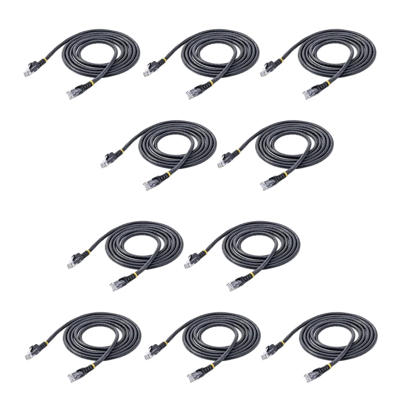 StarTech.com Cable de Red RJ45 Cat6 Negro de 1.8m - Paquete de 10 Unid 5