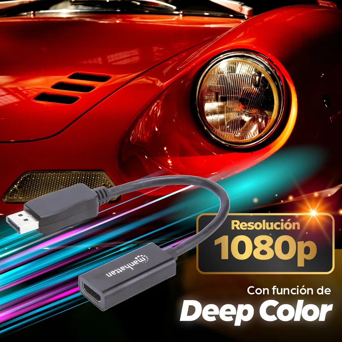 Manhattan Adaptador Pasivo DisplayPort a HDMI 5