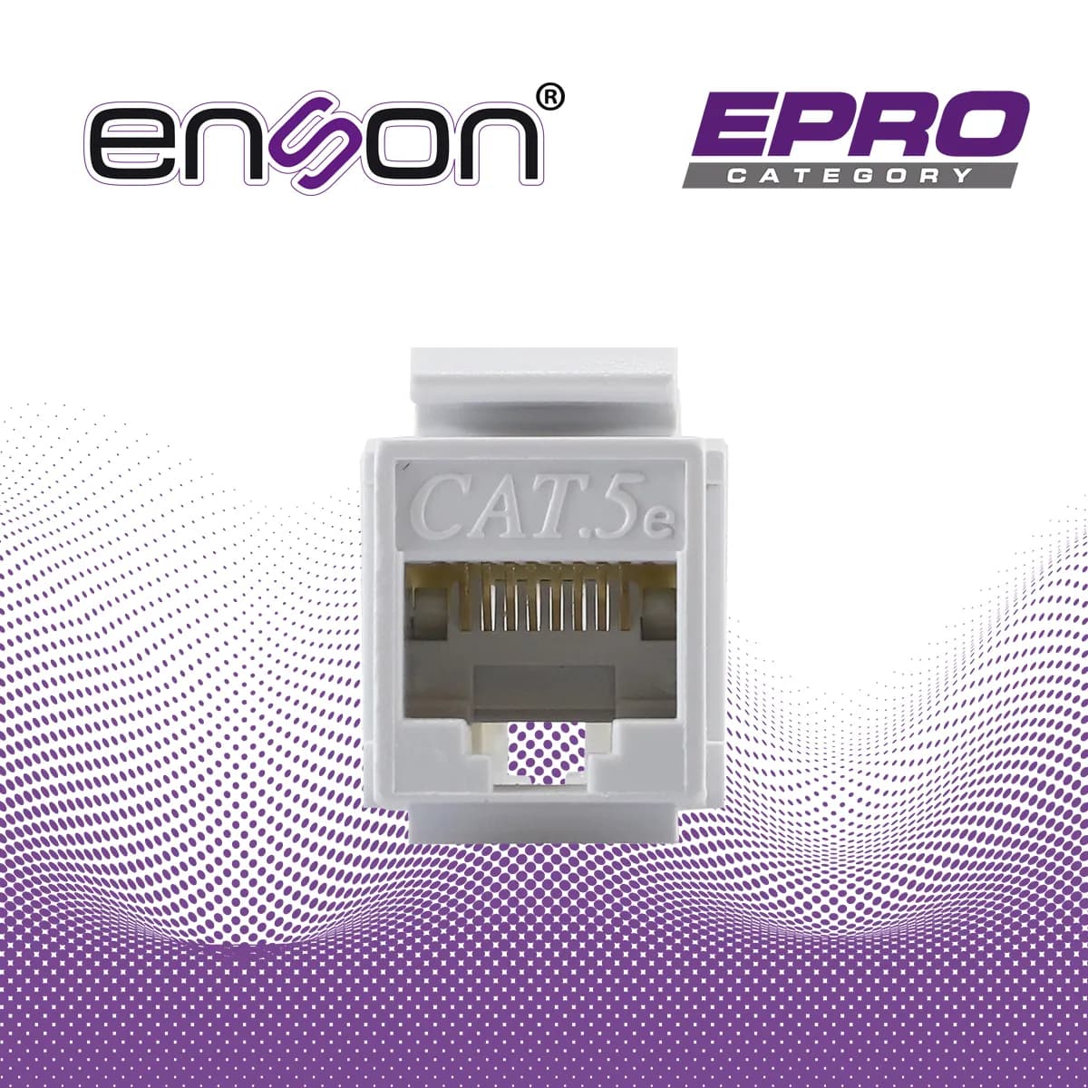 CONECTOR MODULAR JACK RJ45 ENSON EPRO-TLJACK5E-WH SERIE PRO TERMINADO  5