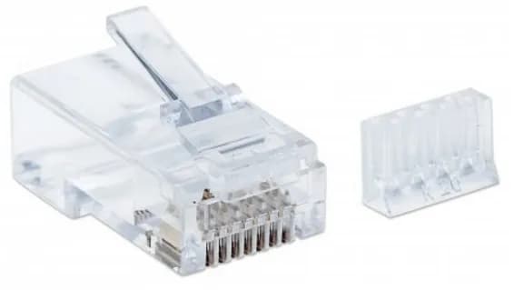 Intellinet PLUG RJ45 CAT6 MULTIFILAR UTP BOTE 90 PZAS ORO 50-MICRAS PR 3