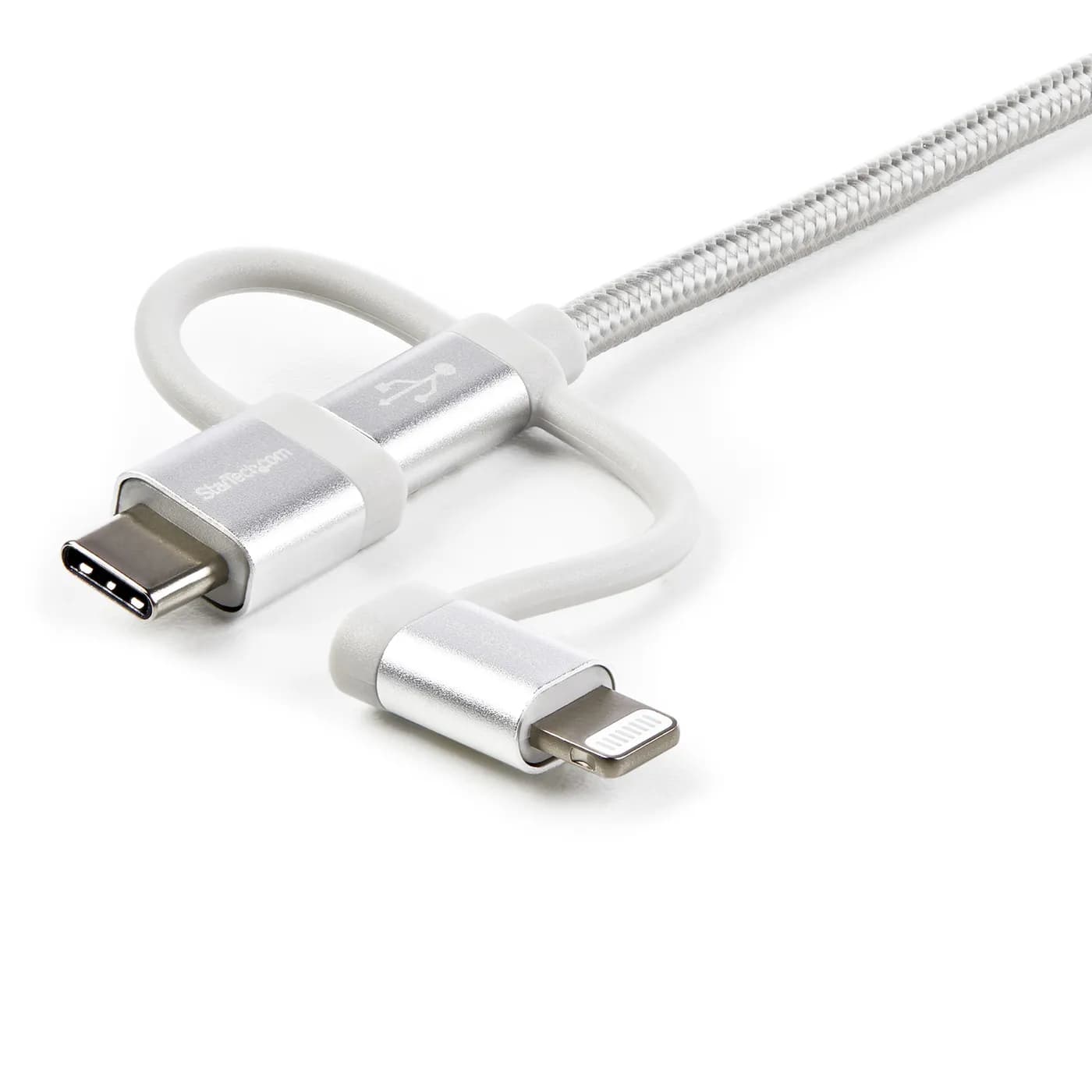 StarTech.com Cable USB Multicarga USB de 1m - USB a Micro USB o USB-C  4