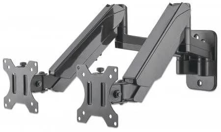 Manhattan Soporte universal de pared para dos monitores, con pistones  2