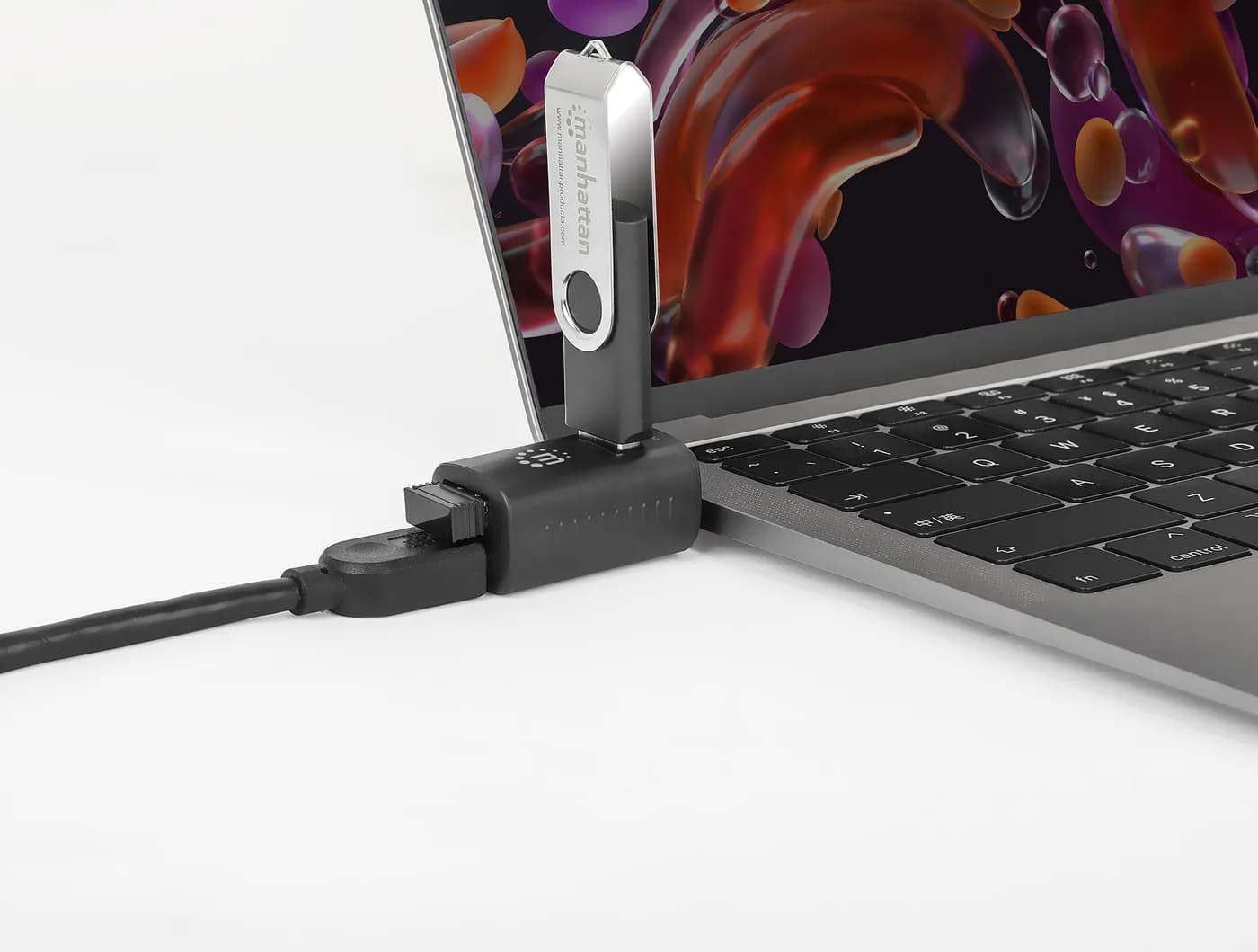 Manhattan 180993 base para laptop o replicador de puertos USB 3.2 Gen  2