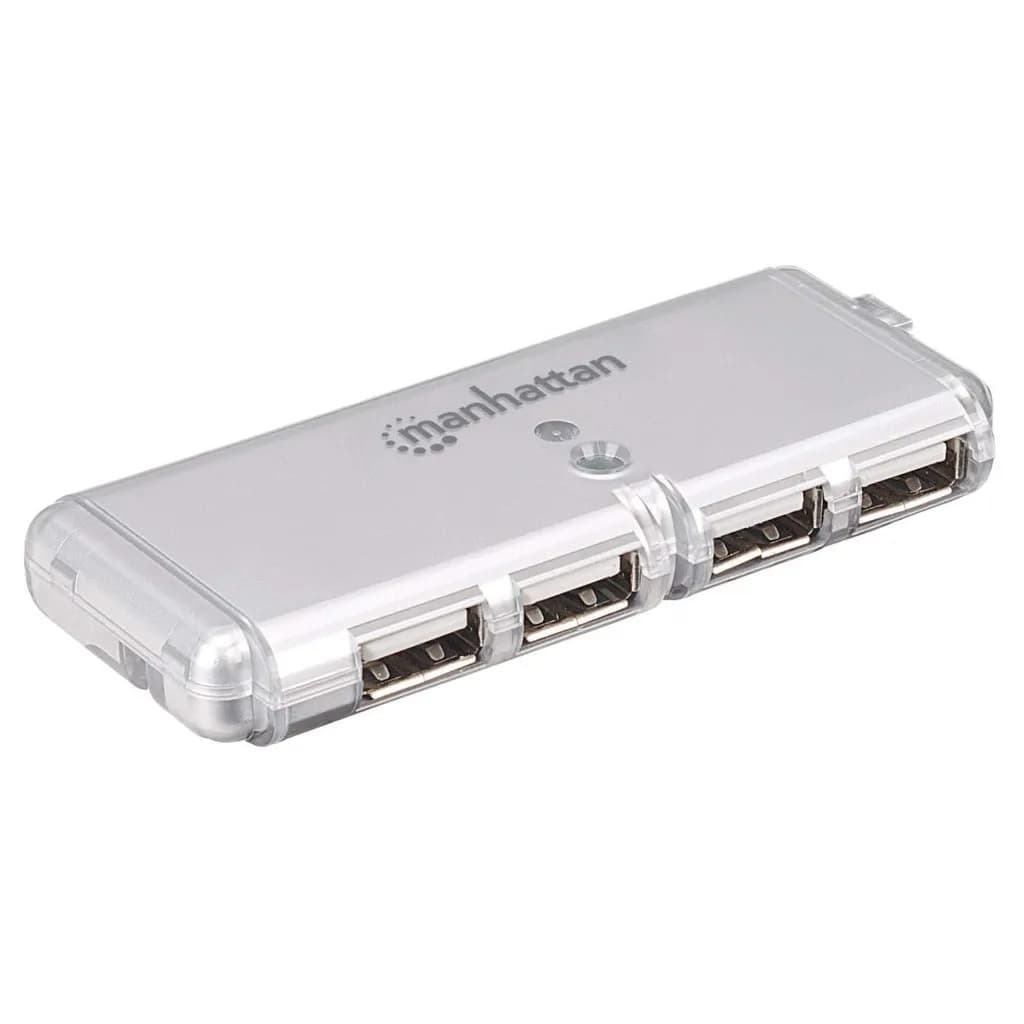 Manhattan Hub de Bolsillo USB de Alta Velocidad 2.0 2