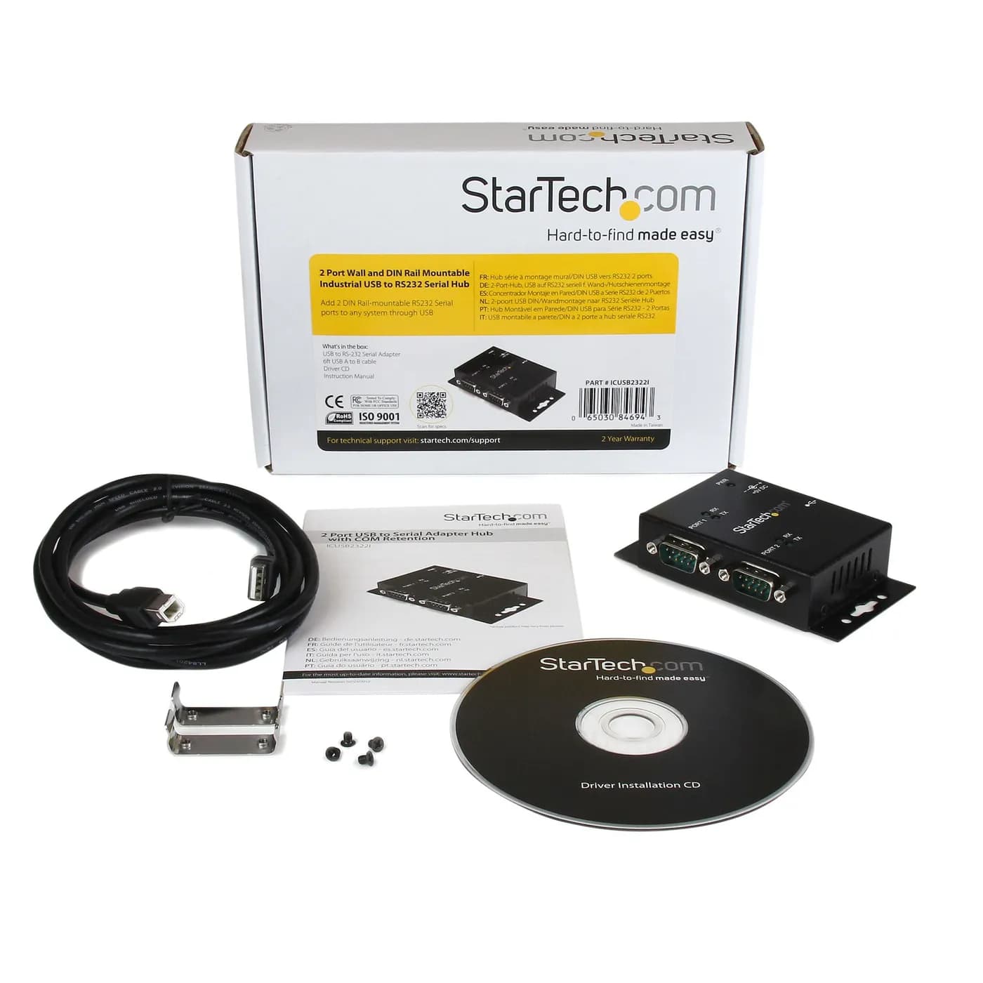 StarTech.com Adaptador USB a Serial DB9 de 2 Puertos con Clips de Inst 5
