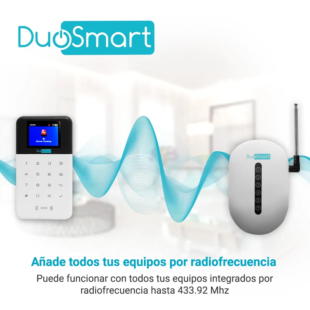 REPETIDOR DE SEÑAL RF 433.92 DUOSMART CREP1 **COMPATIBLE CON PANELES Y 4