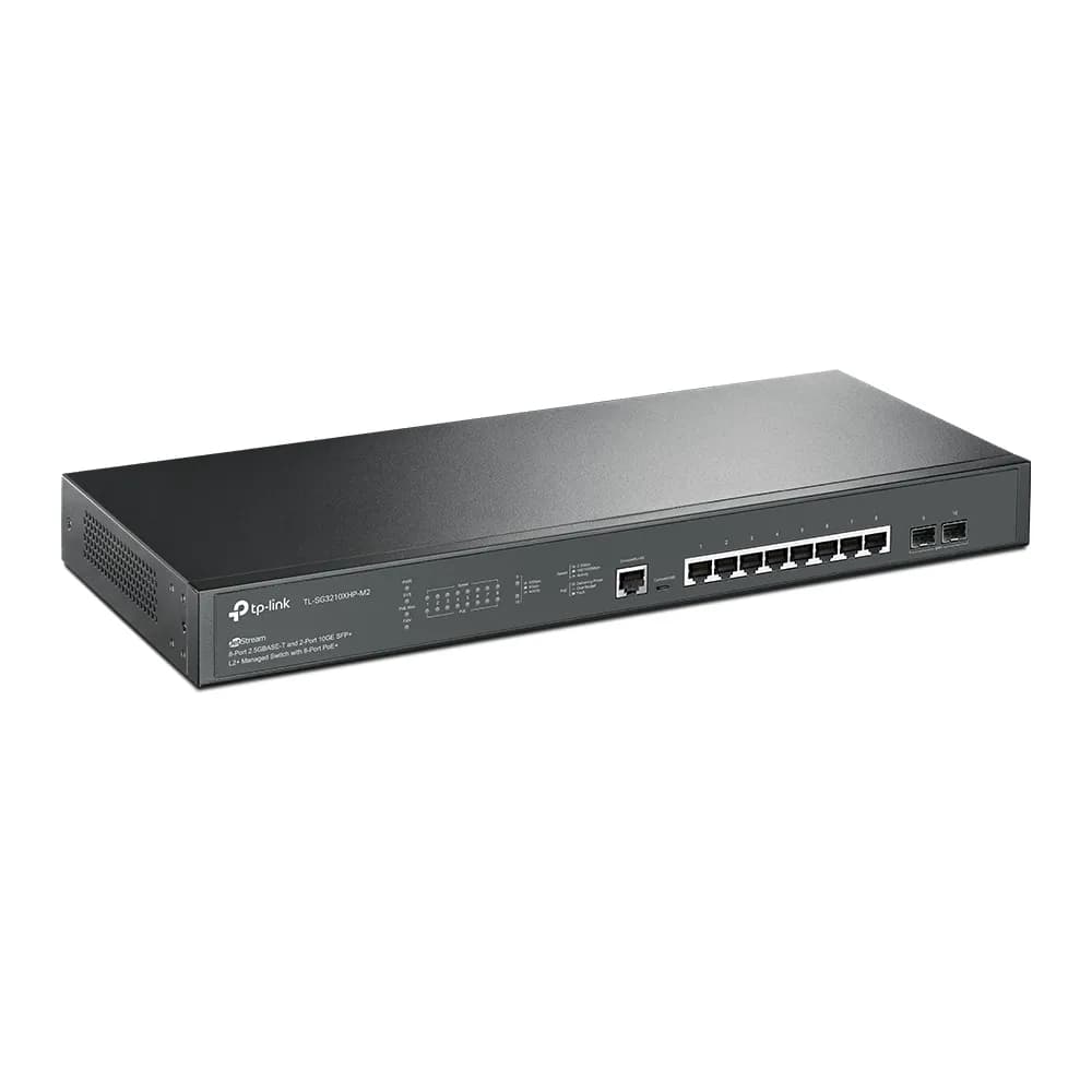 Switch Administrable L2+ / 8 Puertos PoE+ MultiGigabit 2.5G / 2 Puerto 2