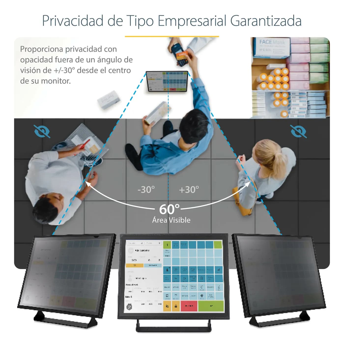 StarTech.com Filtro de Privacidad de 17 Pulgadas 5:4 para Monitor - Pa 9