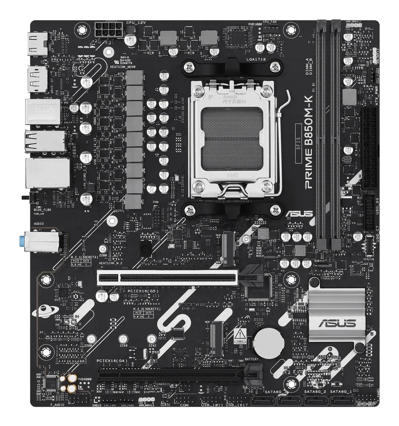 TARJETA MADRE ASUS PRIME B850M-K MATX/2XDDR5/1XHDMI/1xDP/AM5 2