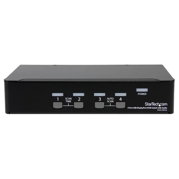 StarTech.com Conmutador Switch KVM 4 puertos Video DisplayPort DP Hub  2