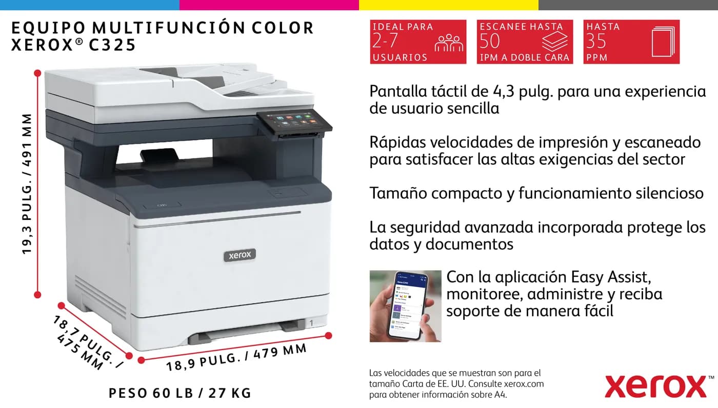 Xerox C325_DNI Impresora multifunción Laser A4 4800 x 4800 DPI 35 ppm  5